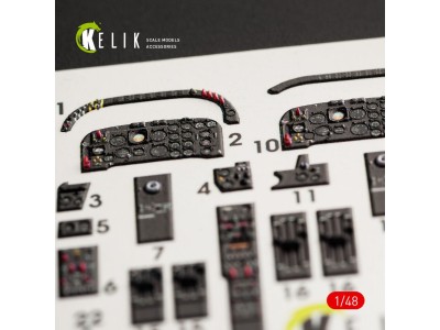 IA-58 Pucara interior 3D decals for Kinetic kit 
