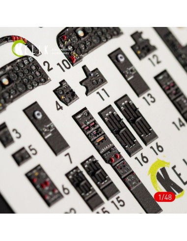 IA-58 Pucara interior 3D decals for Kinetic kit 