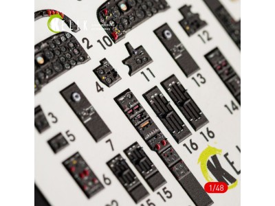 IA-58 Pucara interior 3D decals for Kinetic kit 