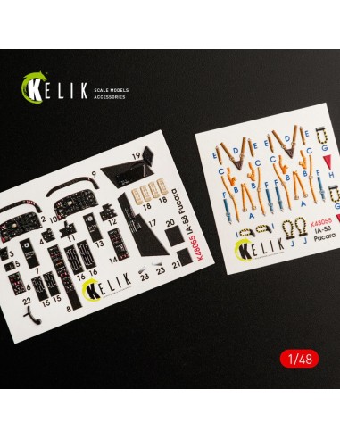 IA-58 Pucara interior 3D decals for Kinetic kit 