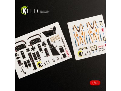 IA-58 Pucara interior 3D decals for Kinetic kit 