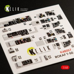 T-50 ROKAF interior 3D decals for Academy kit 