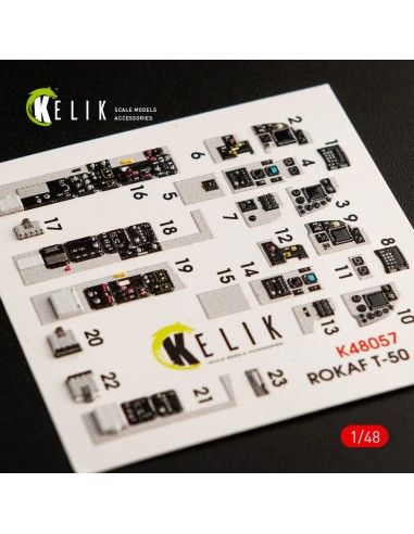 T-50 ROKAF interior 3D decals for Academy kit 