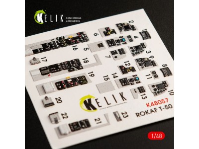 T-50 ROKAF interior 3D decals for Academy kit 