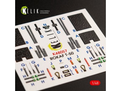T-50 ROKAF interior 3D decals for Academy kit 