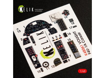 F4U-1A Corsair interior 3D decals for Tamiya kit 