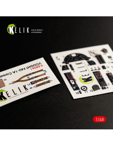 F4U-1A Corsair interior 3D decals for Tamiya kit 