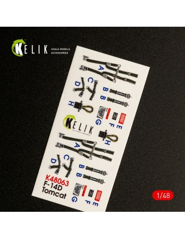 F-14D Tomcat interior 3D decals for Tamiya kit 