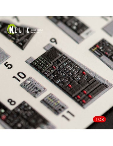 F-14D Tomcat interior 3D decals for Tamiya kit 