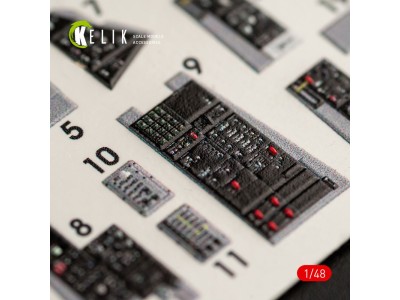 F-14D Tomcat interior 3D decals for Tamiya kit 
