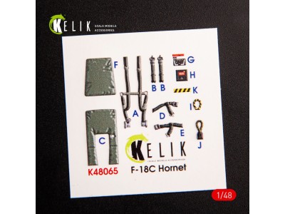 F-18C Hornet interior 3D decals for Hasegawa kit 
