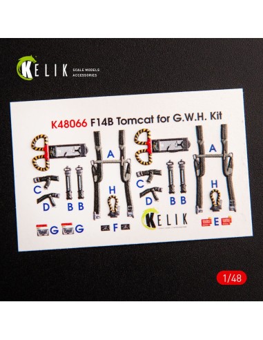 F-14B Tomcat interior 3D decals for GWH kit 