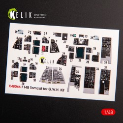 F-14B Tomcat interior 3D decals for GWH kit  2