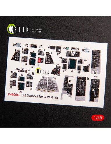 F-14B Tomcat interior 3D decals for GWH kit 