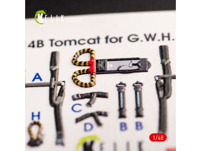 F-14B Tomcat interior 3D decals for GWH kit 