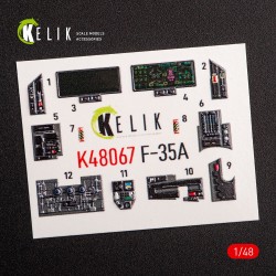 F-35A interior 3D decals for Tamiya kit  2