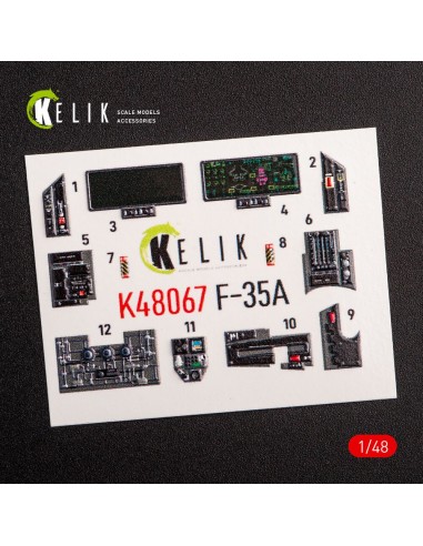 F-35A interior 3D decals for Tamiya kit 