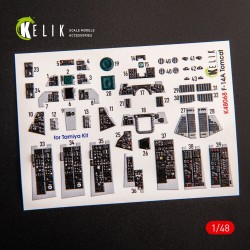 F-14A Tomcat late interior 3D decals for Tamiya kit 