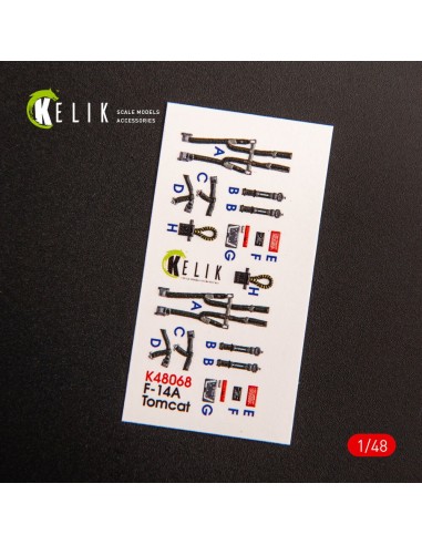 F-14A Tomcat late interior 3D decals for Tamiya kit 