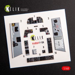 F-5N interior 3D decals for AFV Club kit 