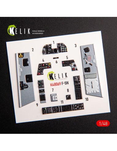 F-5N interior 3D decals for AFV Club kit 