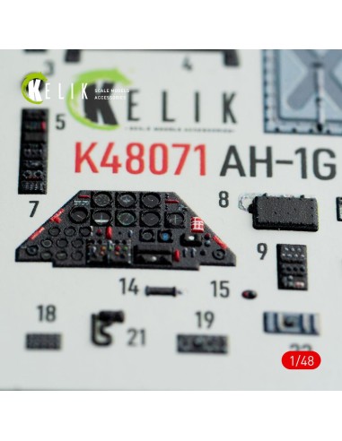 AH-1G interior 3D decals forICM/SpecialHobby kit 