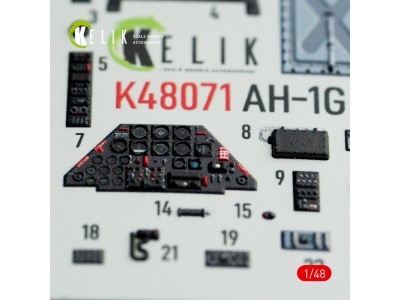 AH-1G interior 3D decals forICM/SpecialHobby kit 