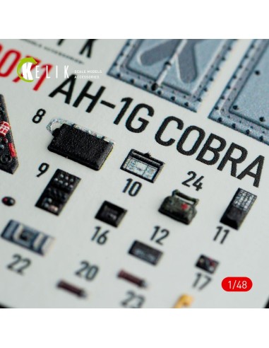 AH-1G interior 3D decals forICM/SpecialHobby kit 