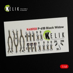 P-61B 'Black Widow' interior 3D decals for GWH kit 