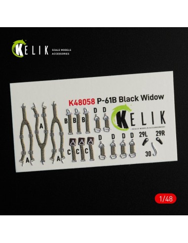 P-61B 'Black Widow' interior 3D decals for GWH kit 