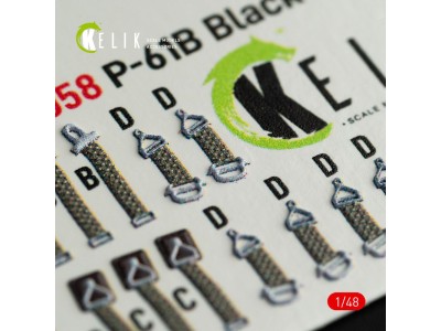 P-61B 'Black Widow' interior 3D decals for GWH kit 