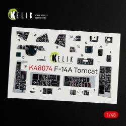 F-14A Tomcat interior 3D decals for Italeri kit 