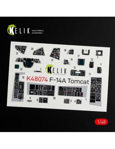F-14A Tomcat interior 3D decals for Italeri kit 