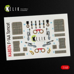 F-14A Tomcat interior 3D decals for Italeri kit  2