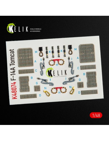 F-14A Tomcat interior 3D decals for Italeri kit 