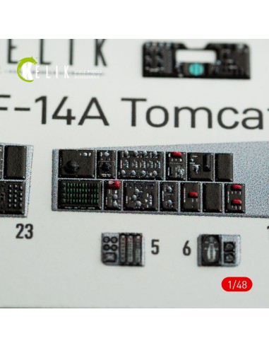 F-14A Tomcat interior 3D decals for Italeri kit 