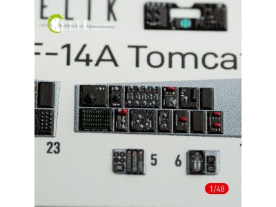 F-14A Tomcat interior 3D decals for Italeri kit 
