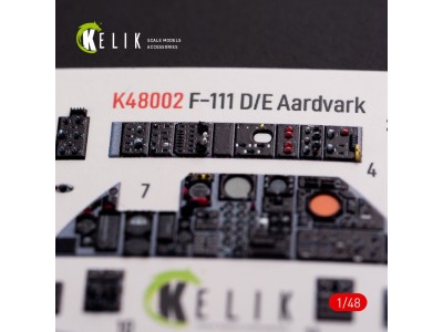 F-111 D/E Aardvark interior 3D decals for HobbyBoss kit 