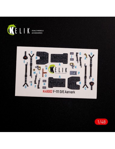 F-111 D/E Aardvark interior 3D decals for HobbyBoss kit 
