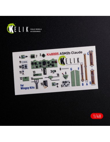 A5M2B Claude interior 3D decals for WingsyKits kit 