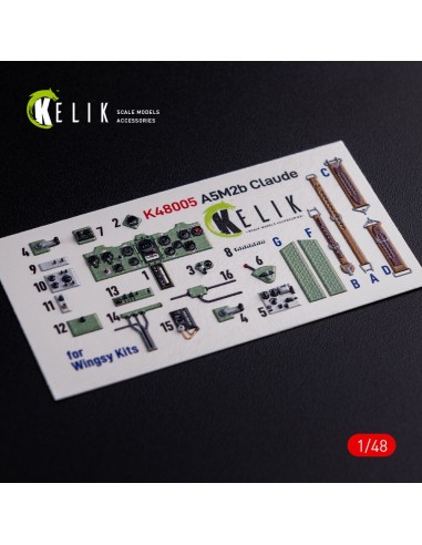 A5M2B Claude interior 3D decals for WingsyKits kit 