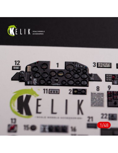 P-47D Razorback interior 3D decals for Tamiya kit 