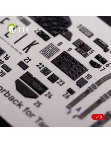 P-47D Razorback interior 3D decals for Tamiya kit 