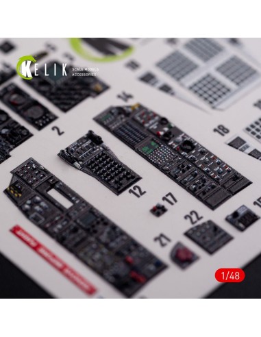 A-10C Thunderbolt  interior 3D decals for Academy kit 