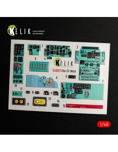 Ka-27 Helix interior 3D decals for HobbyBoss kit 