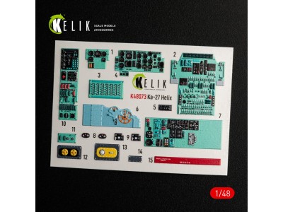 Ka-27 Helix interior 3D decals for HobbyBoss kit 