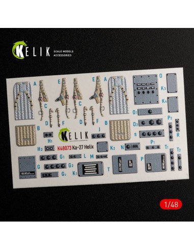 Ka-27 Helix interior 3D decals for HobbyBoss kit 
