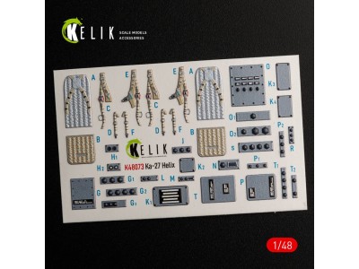 Ka-27 Helix interior 3D decals for HobbyBoss kit 