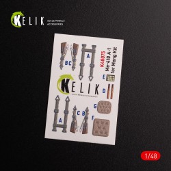 Messerschmitt Me-410 A1 interior 3D decals for Meng Model kit  2