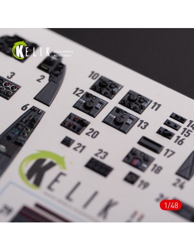 Messerschmitt Me-410 A1 interior 3D decals for Meng Model kit 